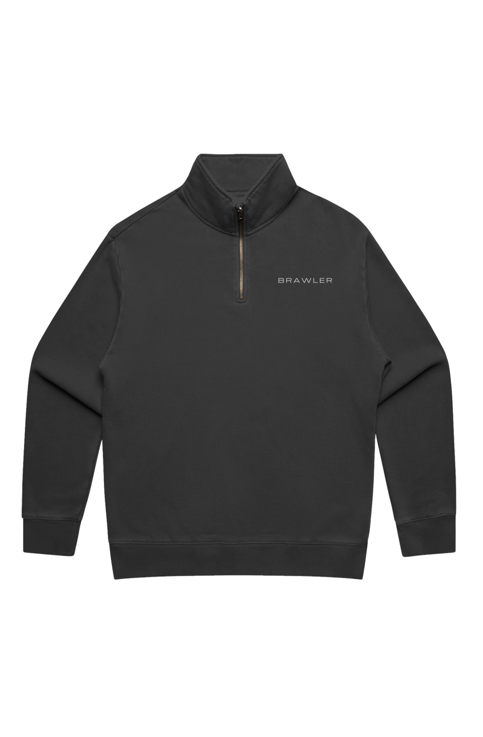 BRAWLER Faded Quarter Zip Black v2
