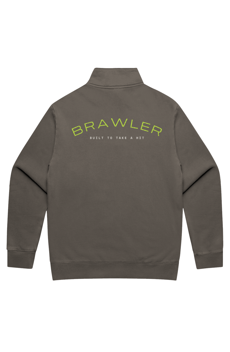 BRAWLER Faded Quarter Zip Grey v2
