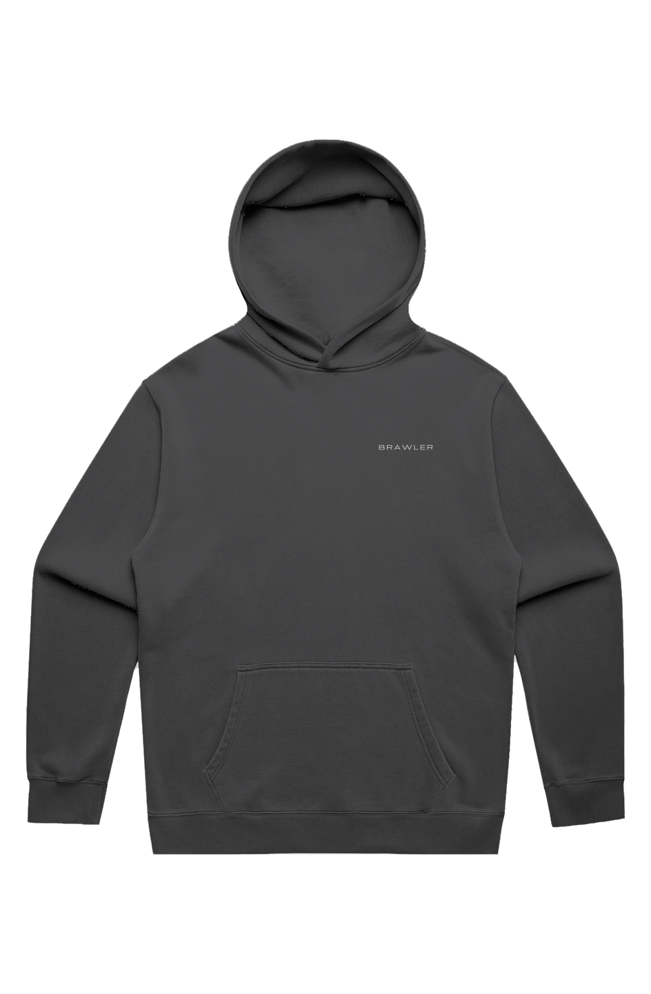 BRAWLER Faded Hoodie Black v4