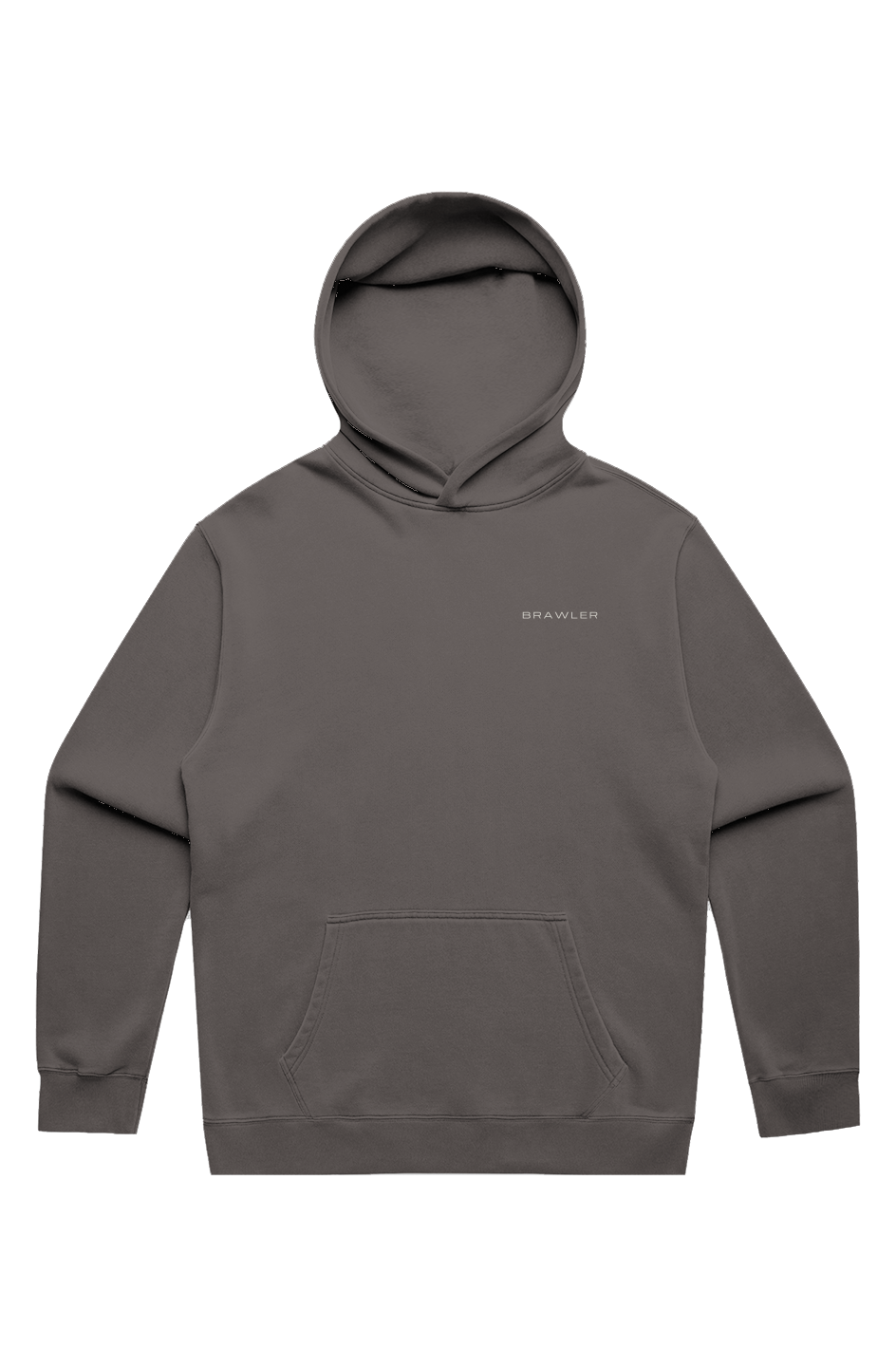 BRAWLER Faded Hoodie Grey v4