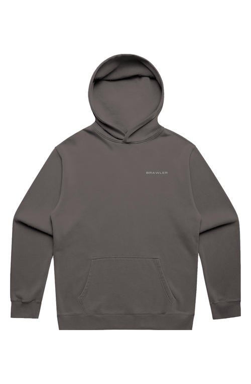 BRAWLER Faded Hoodie Grey v4
