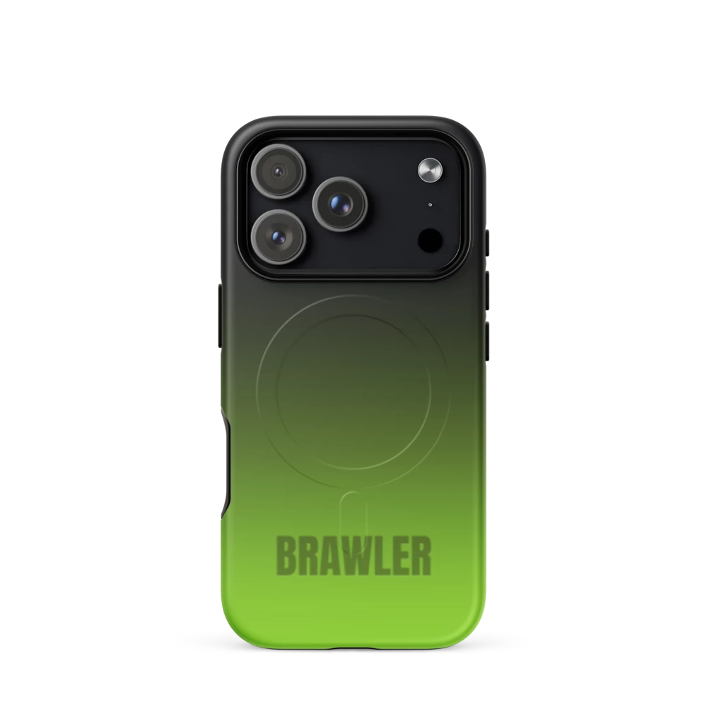 Brawler Signature Series Tough Case, Lime Fade: printed MagSafe tough case