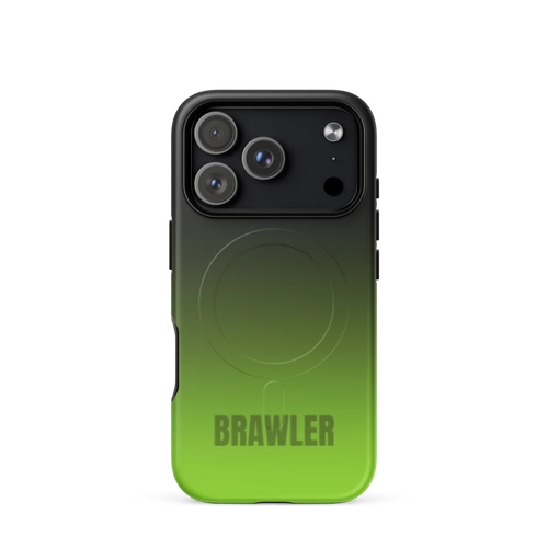 Brawler Signature Series Tough Case, Lime Fade: printed MagSafe tough case