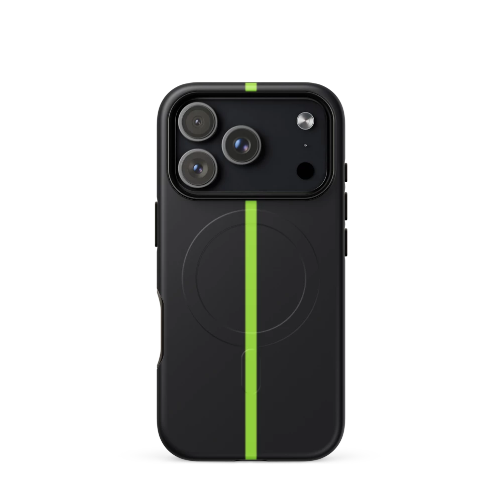 Brawler Signature Series Tough Case, Lime Stripe: printed MagSafe tough case