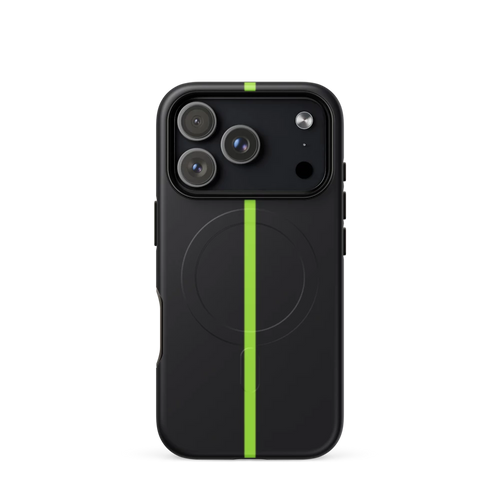 Brawler Signature Series Tough Case, Lime Stripe: printed MagSafe tough case