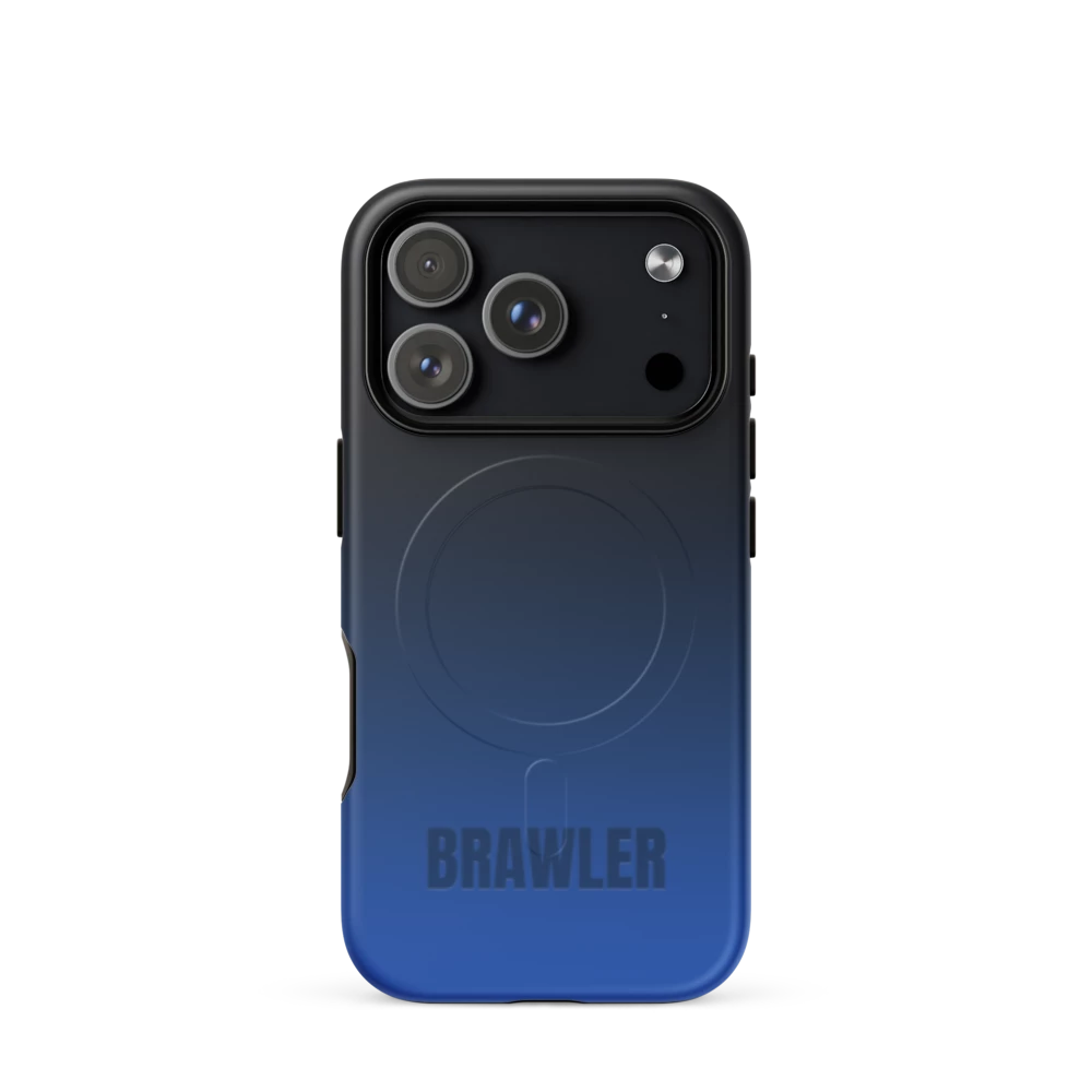 Brawler Signature Series Tough Case, Blue Fade: printed MagSafe tough case