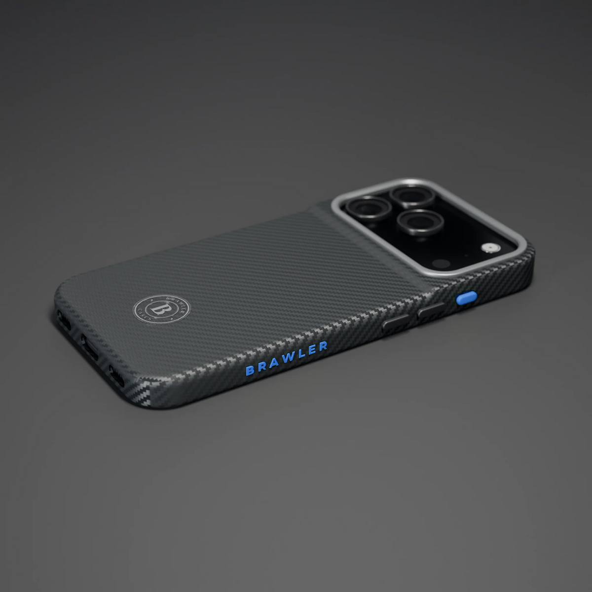 Brawler Aramid Case - Black with Blue accent