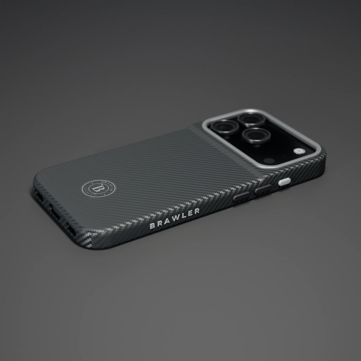 Brawler Aramid Case - Black with Silver accent