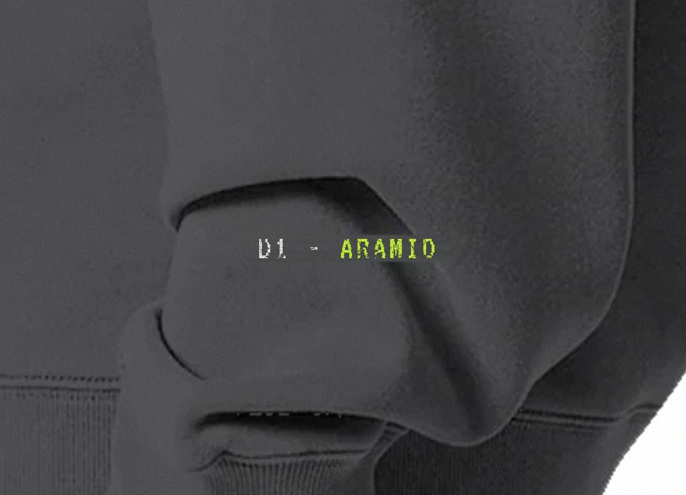 Close-up of the D1 - ARAMID print on the left wrist