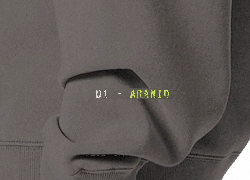 Close-up of the D1 - ARAMID print on the left wrist