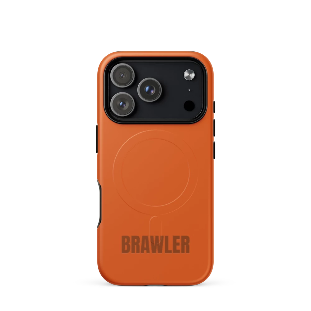 Brawler Solid Tough Case, Orange: printed MagSafe tough case