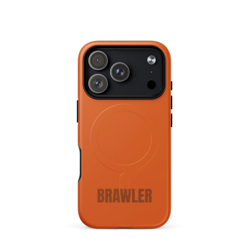 Brawler Solid Tough Case, Orange: printed MagSafe tough case